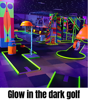 glow in the dark midgetgolf